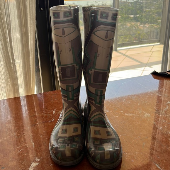 Authentic Emilio Pucci receipts, included,in picture, high waterproof rain boots - Picture 3 of 13